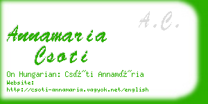 annamaria csoti business card